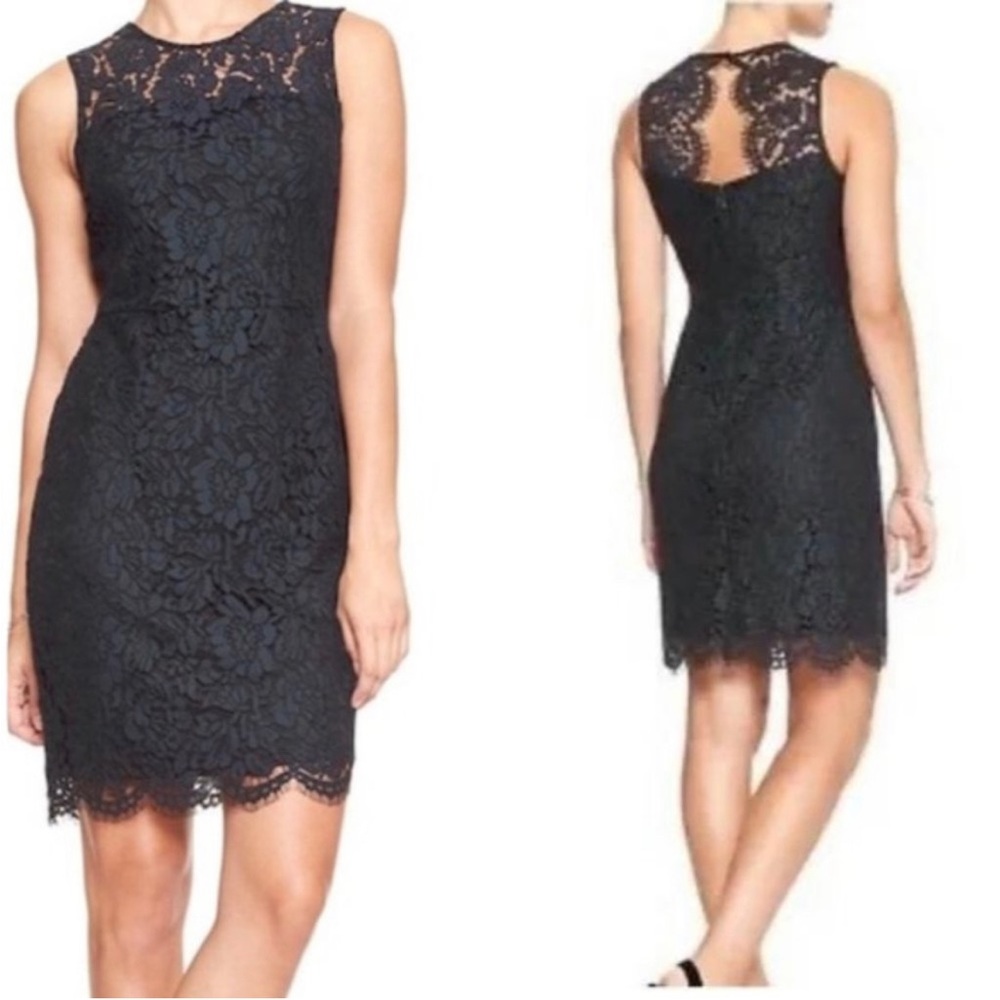 Banana Republic Lace Sheath Dress